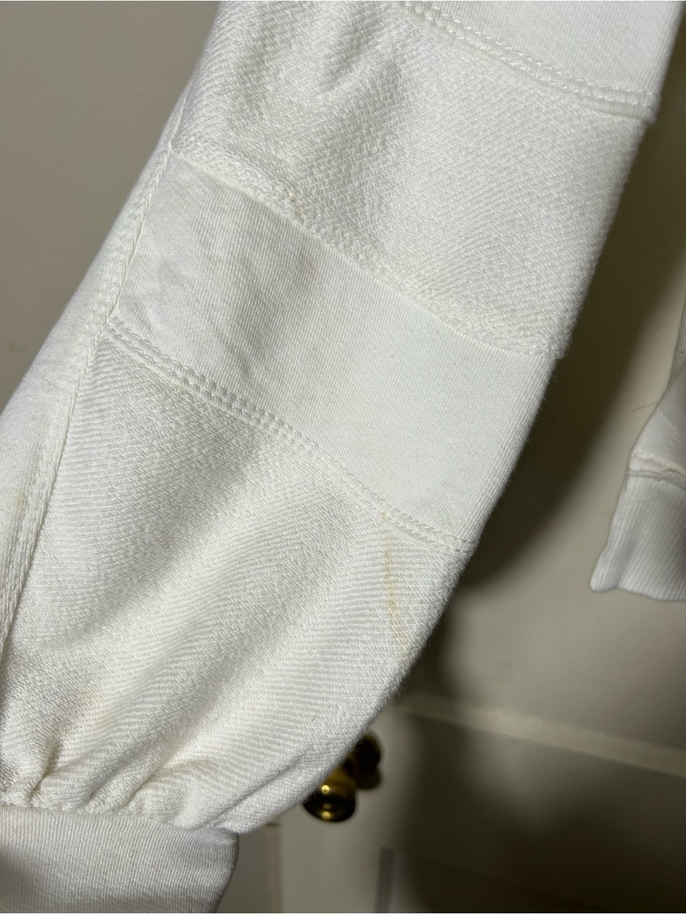 Anthropologie pilcro white grommet detail oversized sweatshirt womens L - Picture 7 of 10